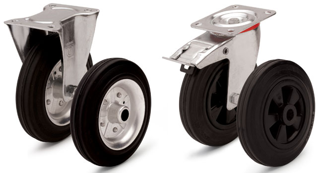 Какие бывают колеса для тележек