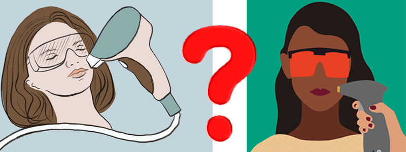 Лазнерная эпиляция для разных типов кожи