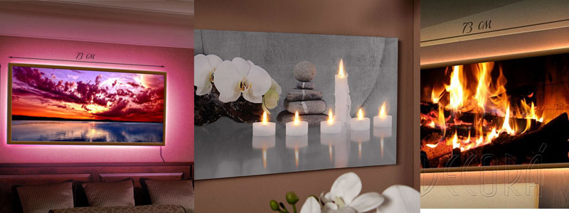 Лед-картины в интерьере